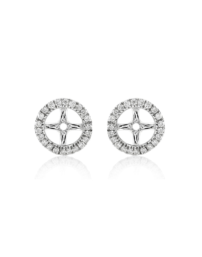 Diamond Earring Jackets 150-449 14KW - Earrings | Sanders Jewelers |  Gainesville, FL